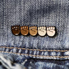 'Stand Together' Raised Fists Emoji Lapel Enamel Pin | Black Lives Matter Charity Fundraiser