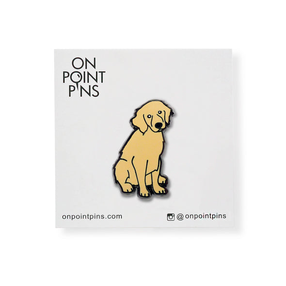 Golden Retriever Puppy "Bad Dog" Lapel Enamel Pin