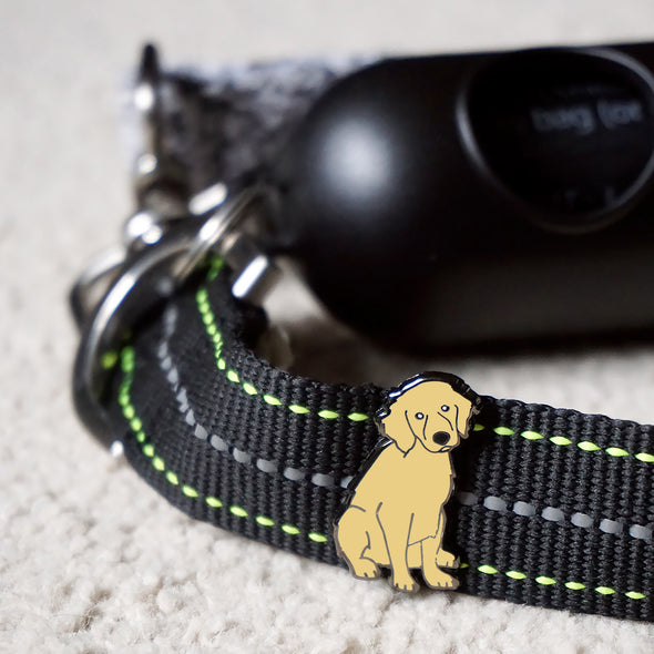 Golden Retriever Puppy "Bad Dog" Lapel Enamel Pin