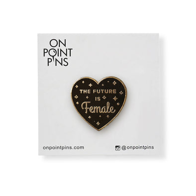 The Future is Female Black Feminist Enamel Lapel Pin