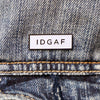 IDGAF 'I Don't Give a Fuck' Meme (Glow in the Dark) Lapel Enamel Pin
