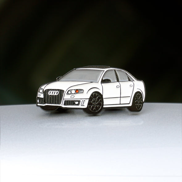 RS4 (White) Car Lapel Enamel Pin