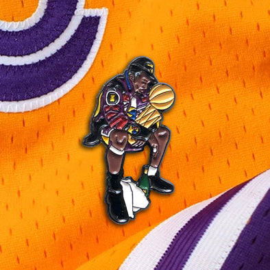 Courtside Pins: Lakers Legend Championship Trophy Lapel Enamel Pin