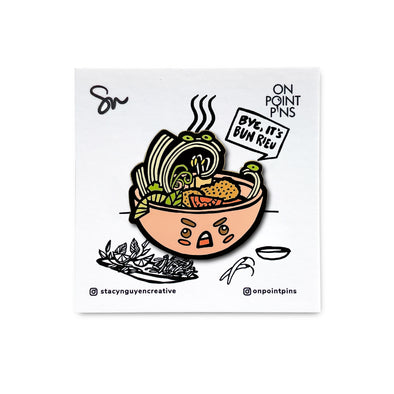 Stacy Nguyen: Bun Rieu Lapel Enamel Pin