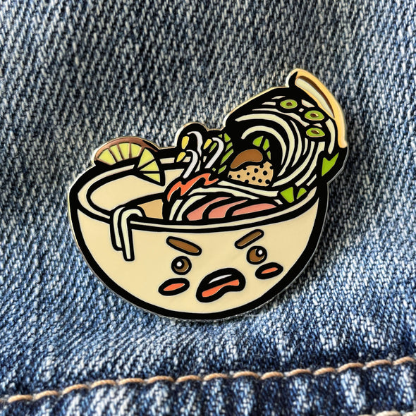 Stacy Nguyen: Pho Lapel Enamel Pin