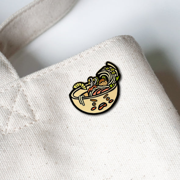 Stacy Nguyen: Pho Lapel Enamel Pin