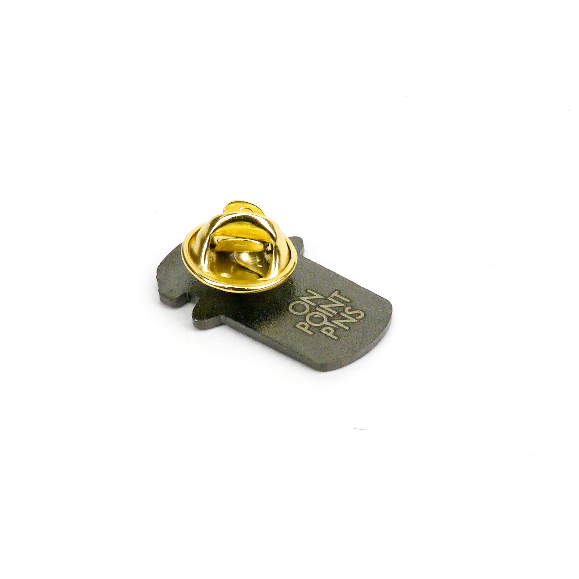 GOLD LOCKING PIN BACKS FOR ENAMEL PINS, PACK OF 5