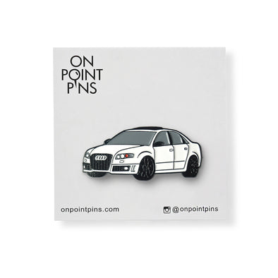 RS4 (White) Car Lapel Enamel Pin