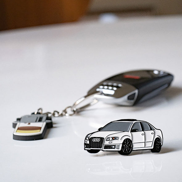 RS4 (White) Car Lapel Enamel Pin