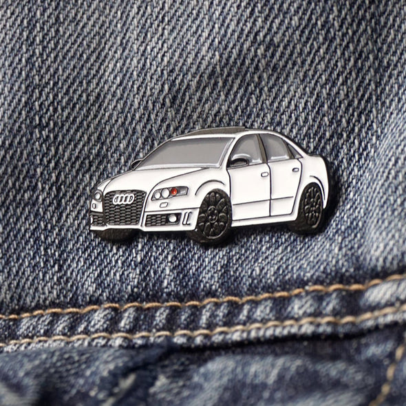 RS4 (White) Car Lapel Enamel Pin