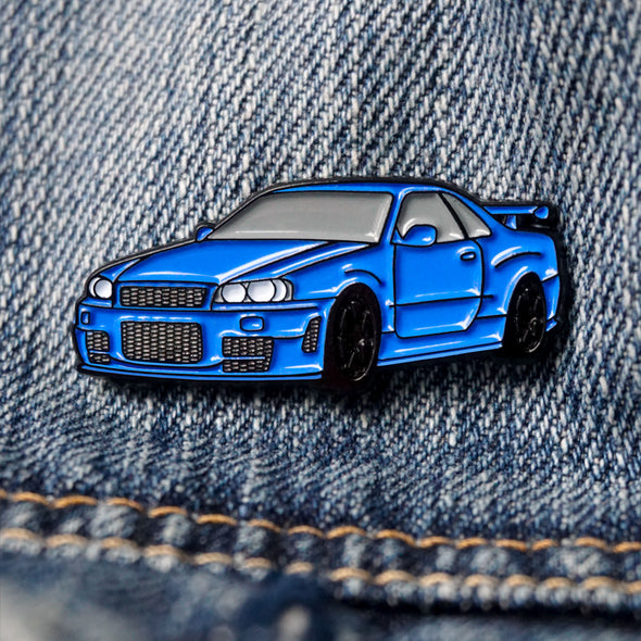 R34 (Blue) Car Lapel Enamel Pin