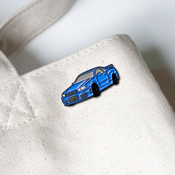 R34 (Blue) Car Lapel Enamel Pin