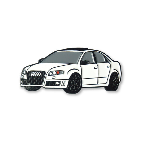 RS4 (White) Car Lapel Enamel Pin