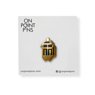 Coffee Collection: French Press Coffee Maker Lapel Enamel Pin