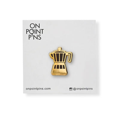 Coffee Collection: Stove Top Coffee Maker Lapel Enamel Pin