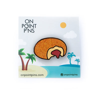 Hawaii: Malasada Donut (Guava) Lapel Enamel Pin