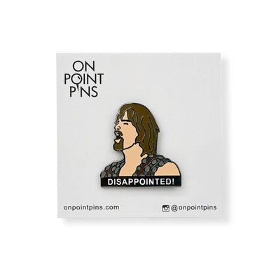 'Disappointed' Meme Lapel Enamel Pin | Hercules: The Legendary Journeys (Kevin Sorbo)