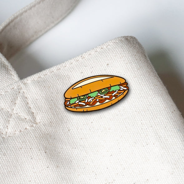 Vietnam: Banh Mi Sandwich Lapel Enamel Pin