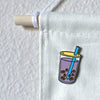 Boba Bubble Taro Ube Milk Tea Lapel Enamel Pin