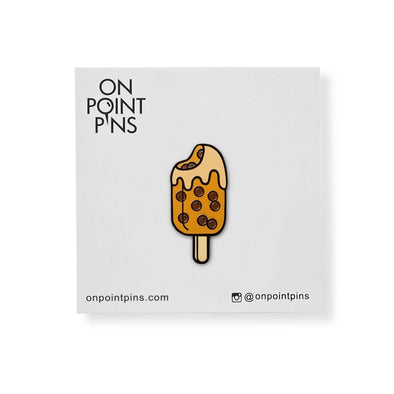 Brown Sugar Boba Ice Cream Bar Popsicle Lapel Enamel Pin