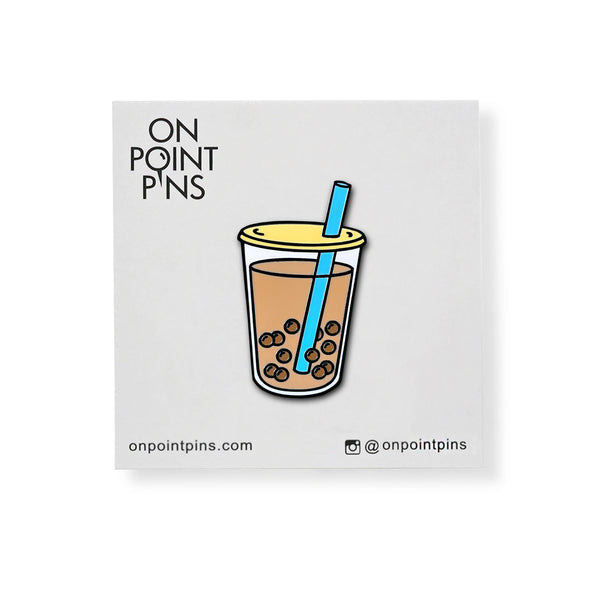 Boba Bubble Milk Tea Lapel Enamel Pin