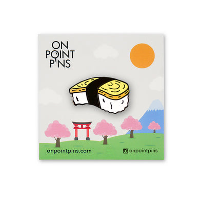 Japan: Egg (Tamago) Nigiri Sushi Lapel Enamel Pin