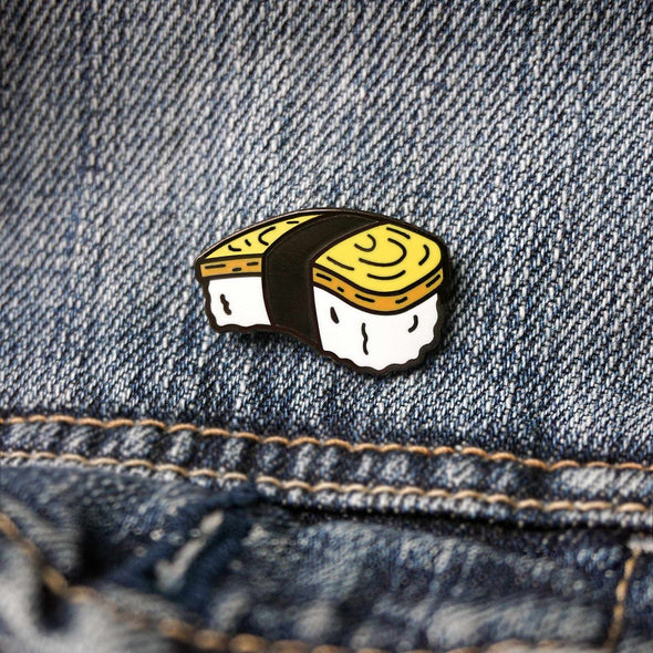Japan: Egg (Tamago) Nigiri Sushi Lapel Enamel Pin