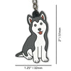 Husky Puppy Soft PVC Keychain