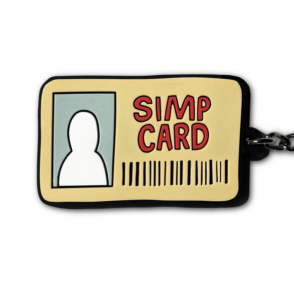 Simp Card Meme Soft PVC Keychain