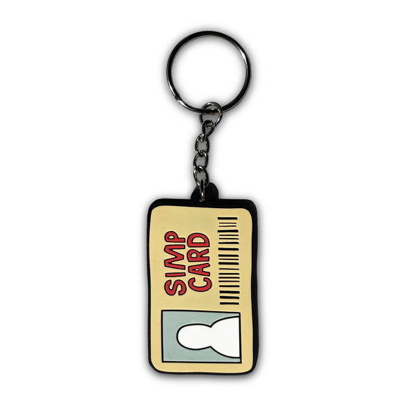 Simp Card Meme Soft PVC Keychain