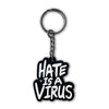 Stop Asian Hate | Hate is a Virus Soft PVC Keychain