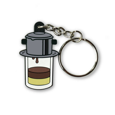 Vietnamese Iced Coffee (Cafe Sua Da) Soft PVC Keychain