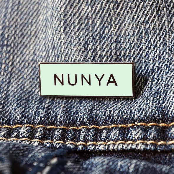 Nunya 'None of your Business' Meme (Glow in the Dark) Lapel Enamel Pin