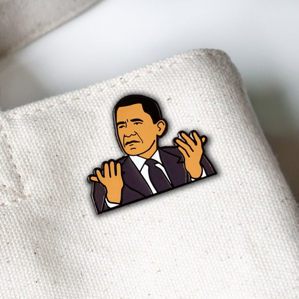 President Barack Obama 'WTF' Meme Lapel Enamel Pin