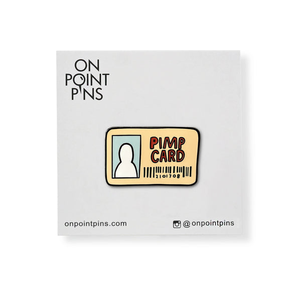 Pimp Card Meme Lapel Enamel Pin
