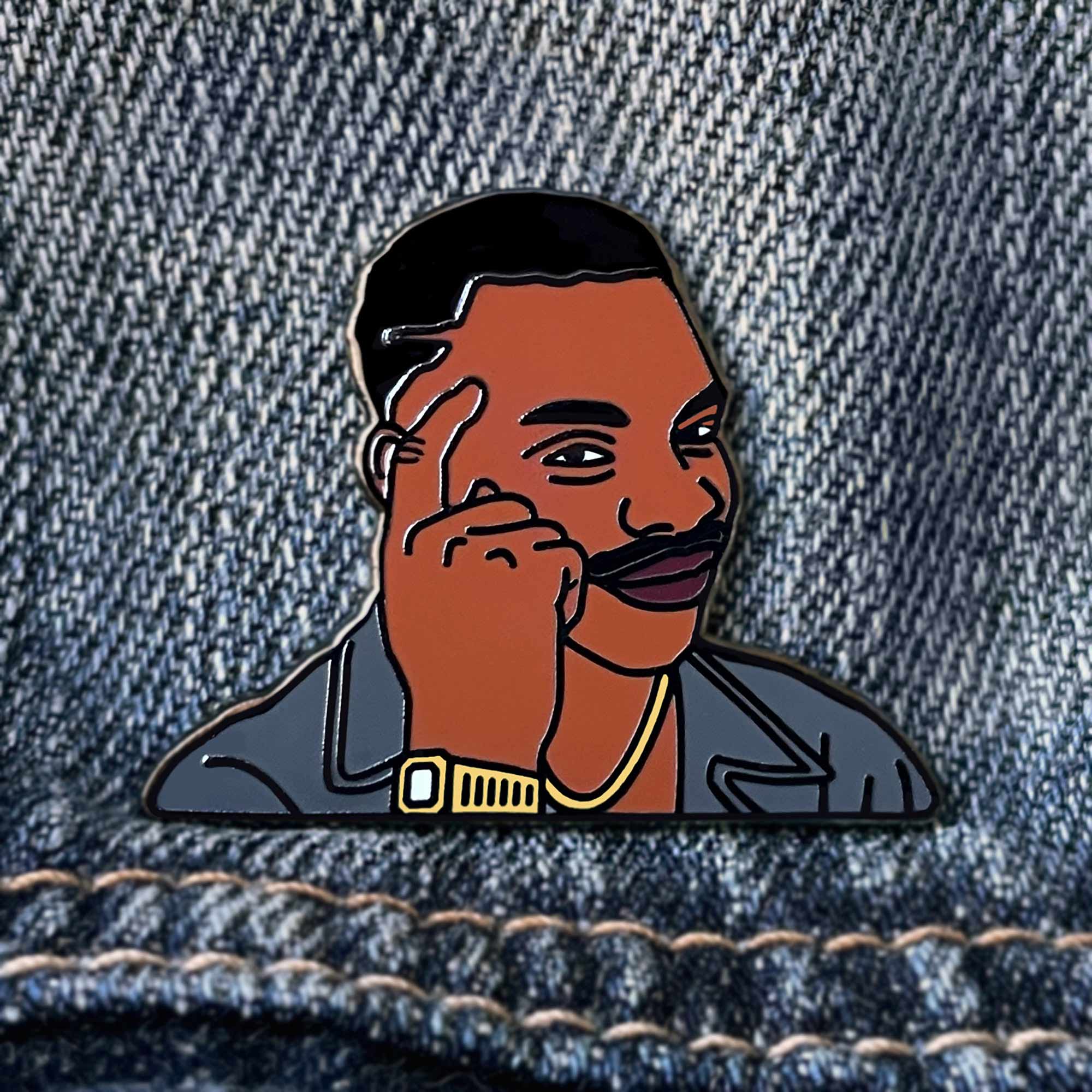 Roll Safe Roll Safe Smart Thinking Meme Lapel Enamel Pin – On Point Pins