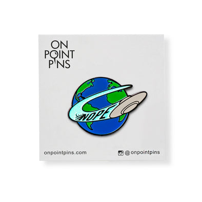 Nope UFO Alien Meme Lapel Enamel Pin