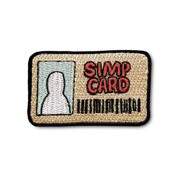 Simp Card Meme Iron On Patch (Small)
