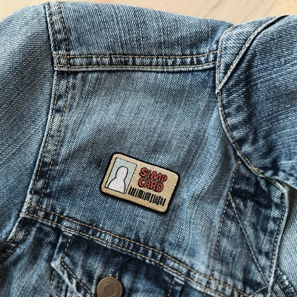Simp Card Meme Iron On Patch (Small)