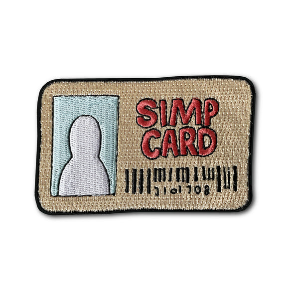 Simp Card Meme Iron On Patch (Large)