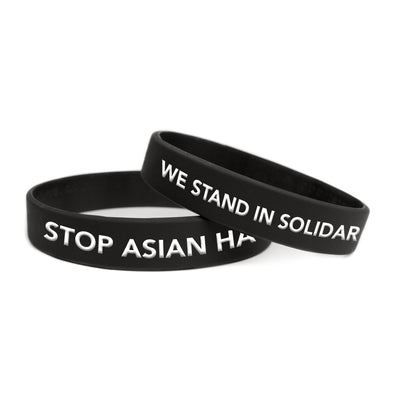 Stop Asian Hate Silicone Wristband
