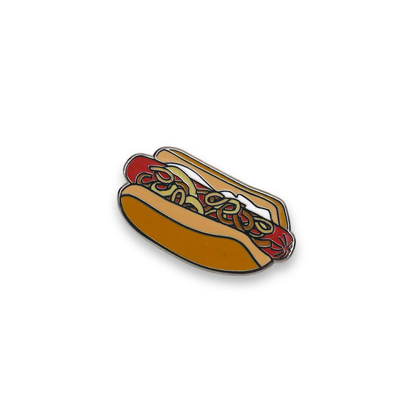 Seattle: Cream Cheese Style Hot Dog Lapel Enamel Pin