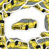 Type R (Yellow) Car Die Cut Vinyl Sticker
