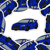 WRX STI 4th Gen (WR Blue) Car Die Cut Vinyl Sticker