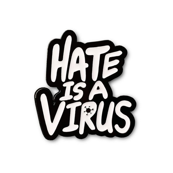 Stop Asian Hate | Hate is a Virus Lapel Enamel Pin