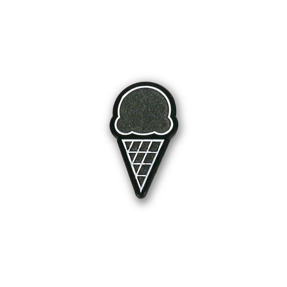 Minimalist Ice Cream Cone (Glow in the Dark) Lapel Enamel Pin