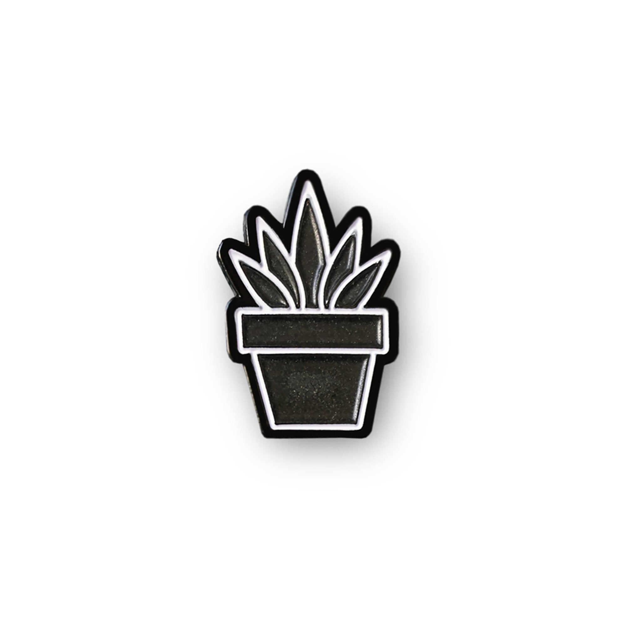 succulent lapel pin Minimalist Succulent Lapel Enamel Pin
