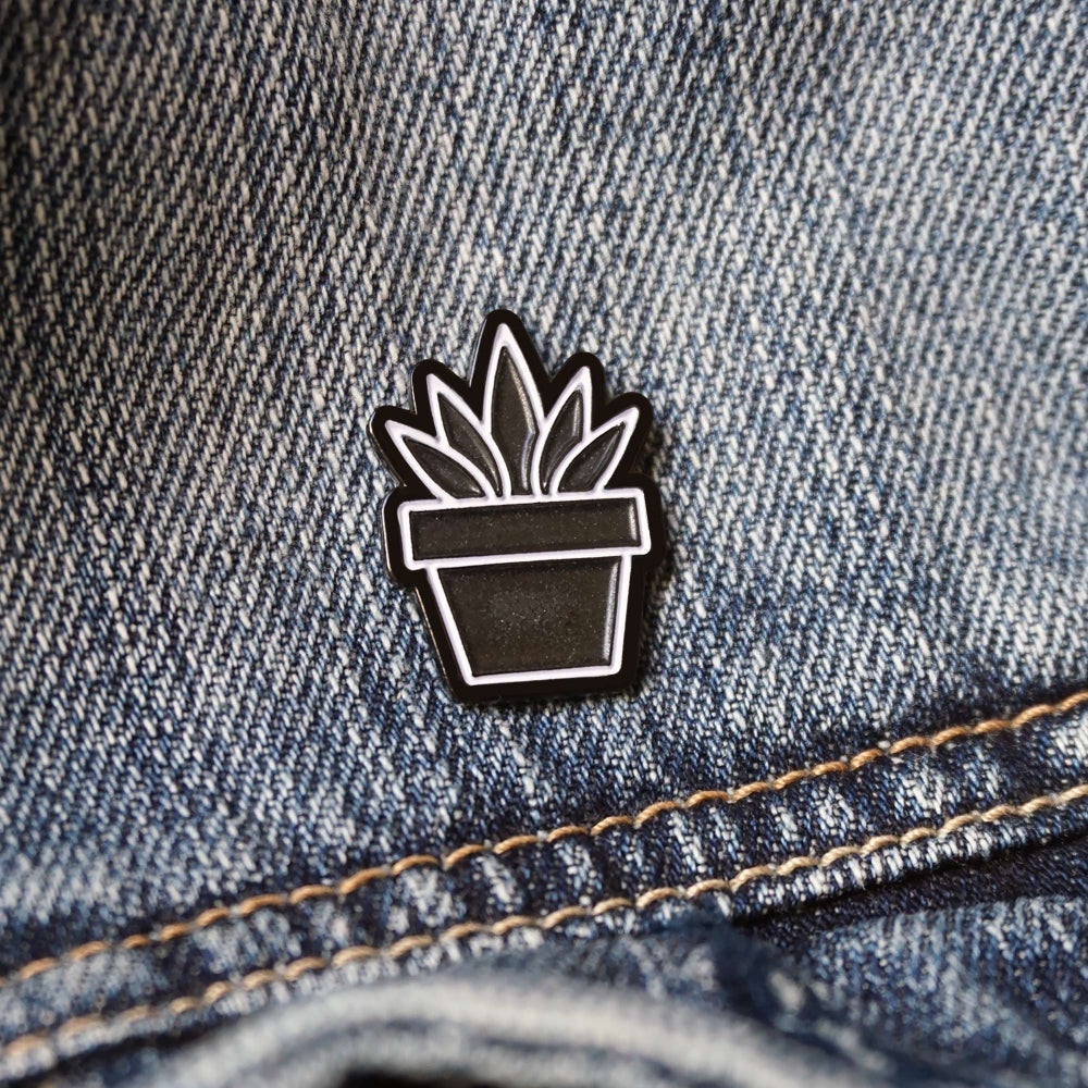 succulent lapel pin Minimalist Succulent Lapel Enamel Pin – On Point Pins