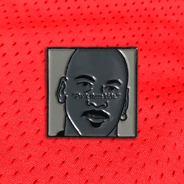 Courtside Pins: CHI Bulls Legend GOAT FTK Lapel Enamel Pin