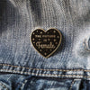 The Future is Female Black Lapel Enamel Pin – On Point Pins